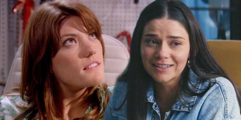 Jennifer Carpenter as Debra Morgan in Dexter season 1, episode 8 and Molly Brown as Debra Morgan in Dexter: Original Sin season 1, episode 10