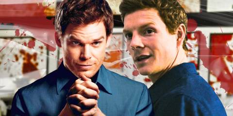 Michael C. Hall as Dexter Morgan in Dexter and Patrick Gibson as Dexter Morgan in Dexter: Original Sin