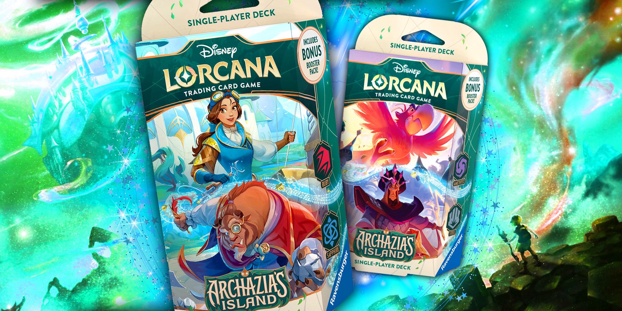disney lorcana archazia's island card list Disney Lorcana: Archazia's Island Starter Deck [Amethyst & Steel] main image 0