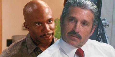 James Doakes (Erik King) in Dexter season 2, episode 3 and Captain Aaron Spencer (Patrick Dempsey) in Dexter: Original Sin season 1, episode 9