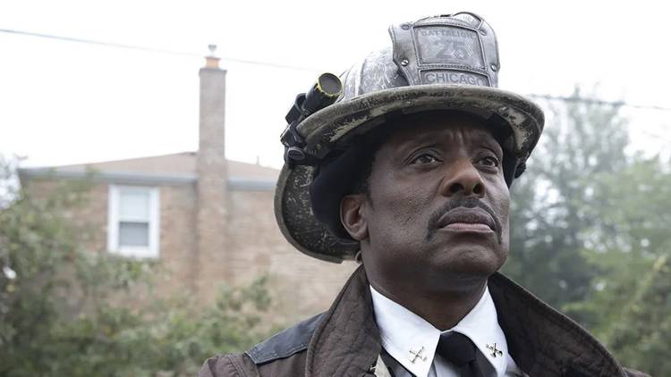 Eamonn Walker as Chief Boden looking out in the distance on Chicago Fire