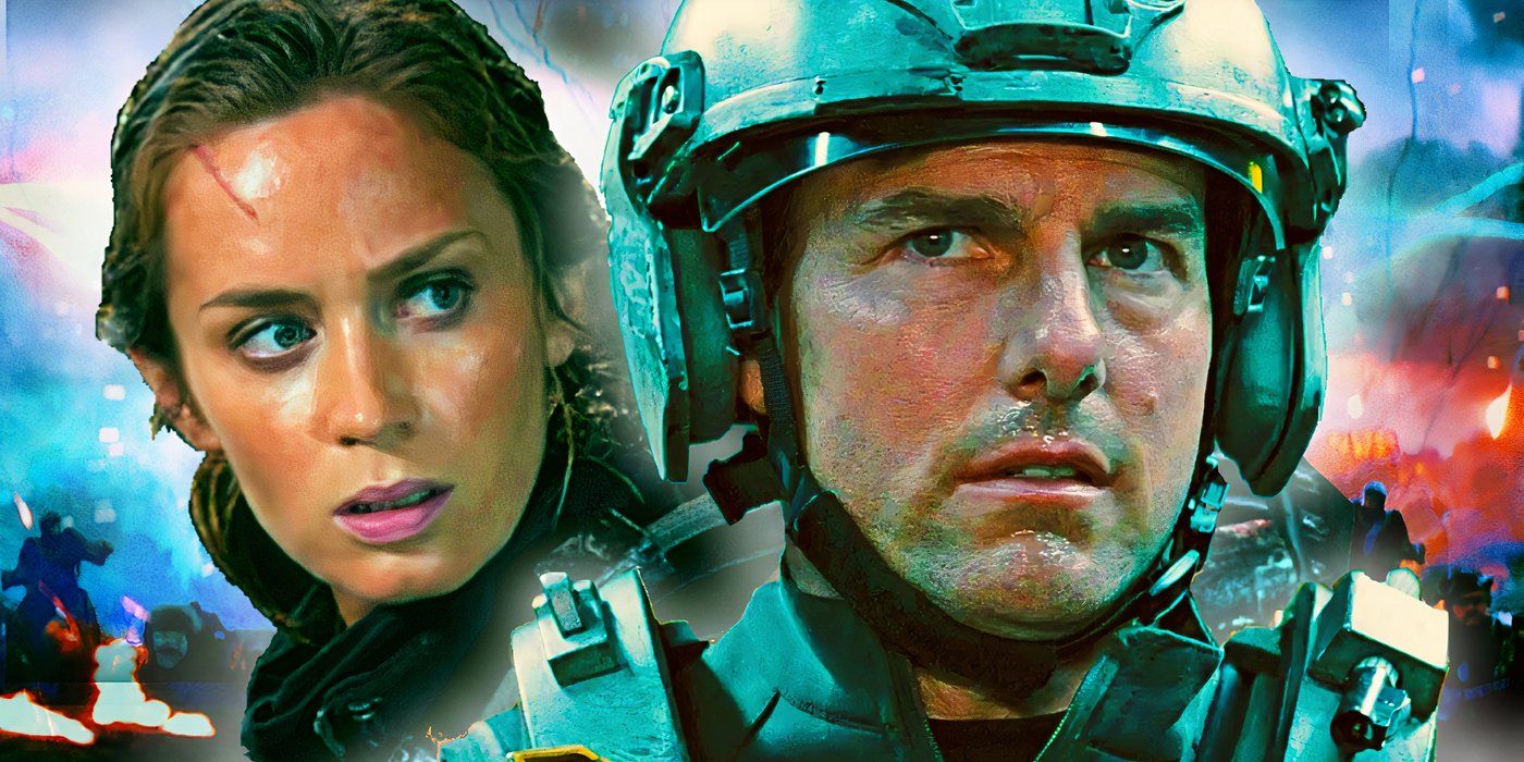 Emily Blunt and Tom Cruise in Edge of Tomorrow