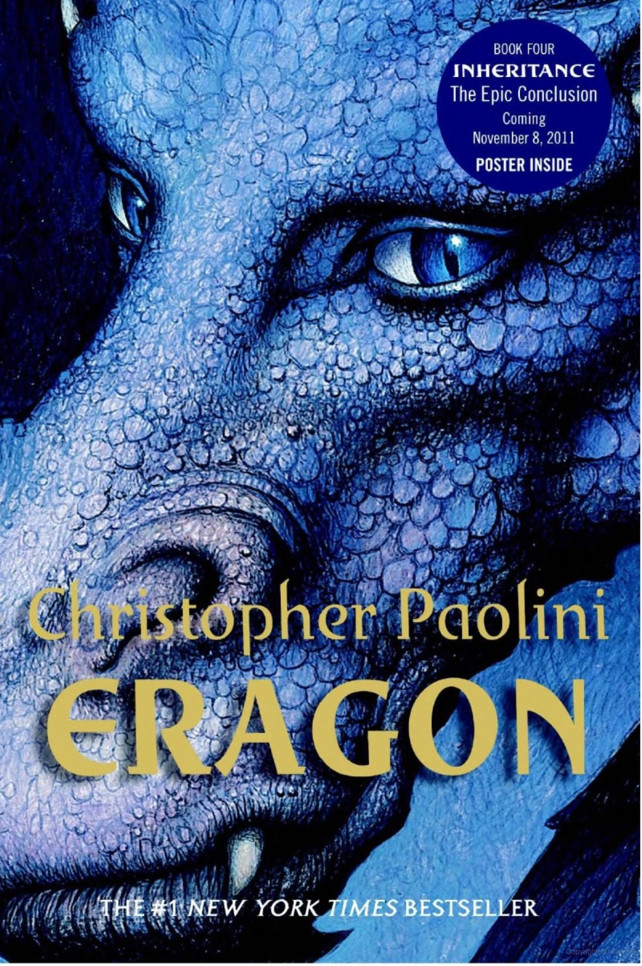 Eragon Christopher Paolini Book Cover
