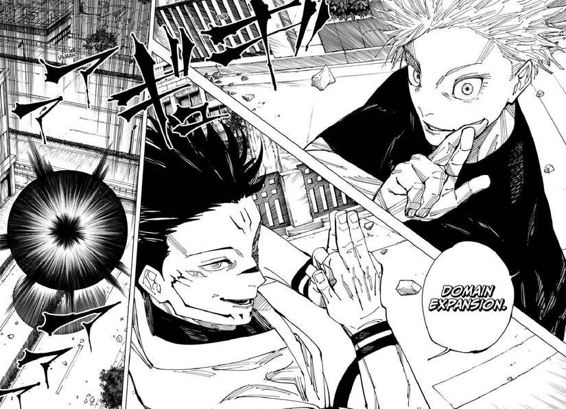 Gojo and Sukuna domain clash