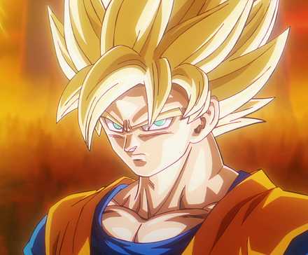 Супер Сайян Гоку во время боя с Гома в Dragon Ball Daima.