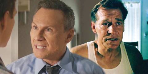 Christian Slater as Harry Morgan in Dexter: Original Sin season 1, episode 8 and James Remar as Harry Morgan in Dexter season 1, episode 8