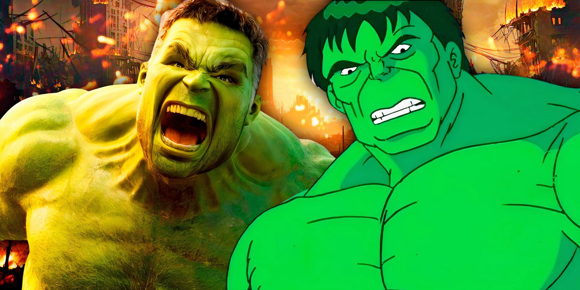 Hulk from TAS and Hulk from the MCU