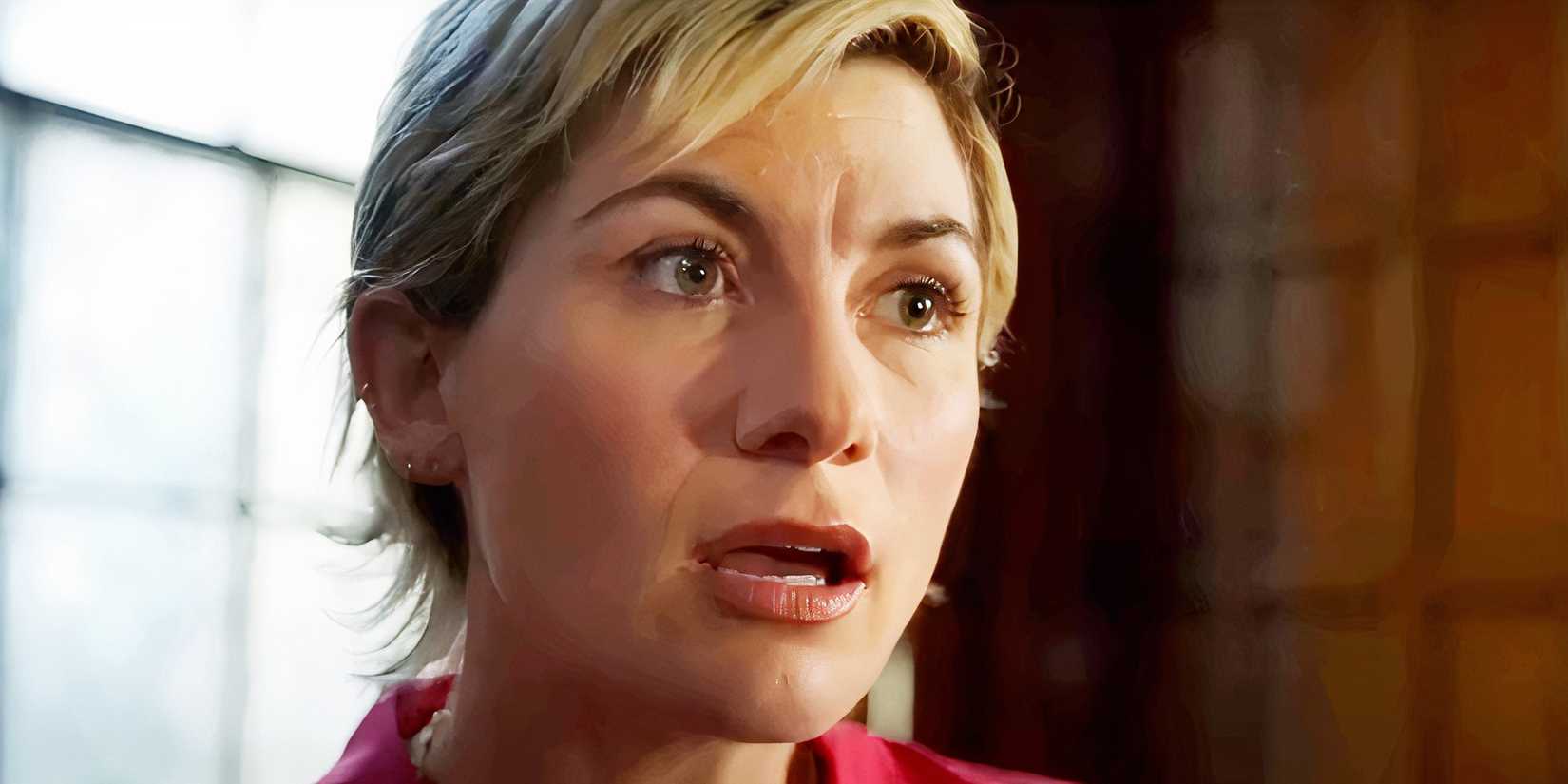 Jodie Whittaker looking distressed as Susan in Toxic Town