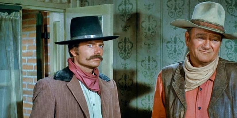 John Wayne e Patrick Wayne em Big Jake