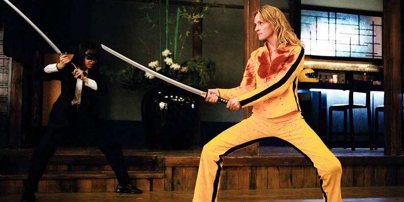 Uma Thurman in the Crazy 88 fight in Kill Bill Volume 1
