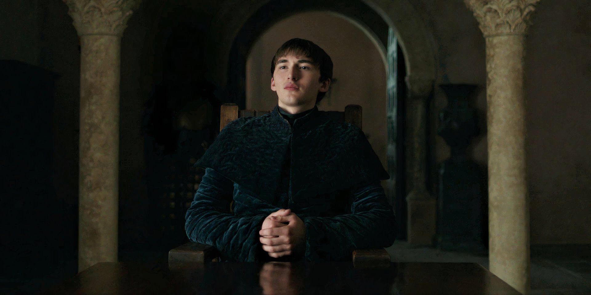 King Bran Stark at a small council meeting in Game of Thrones season 8, episode 6