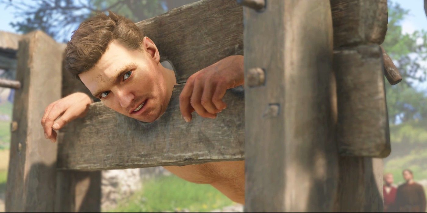 Kingdom Come Deliverance 2 Henry In Stockade Looking to right