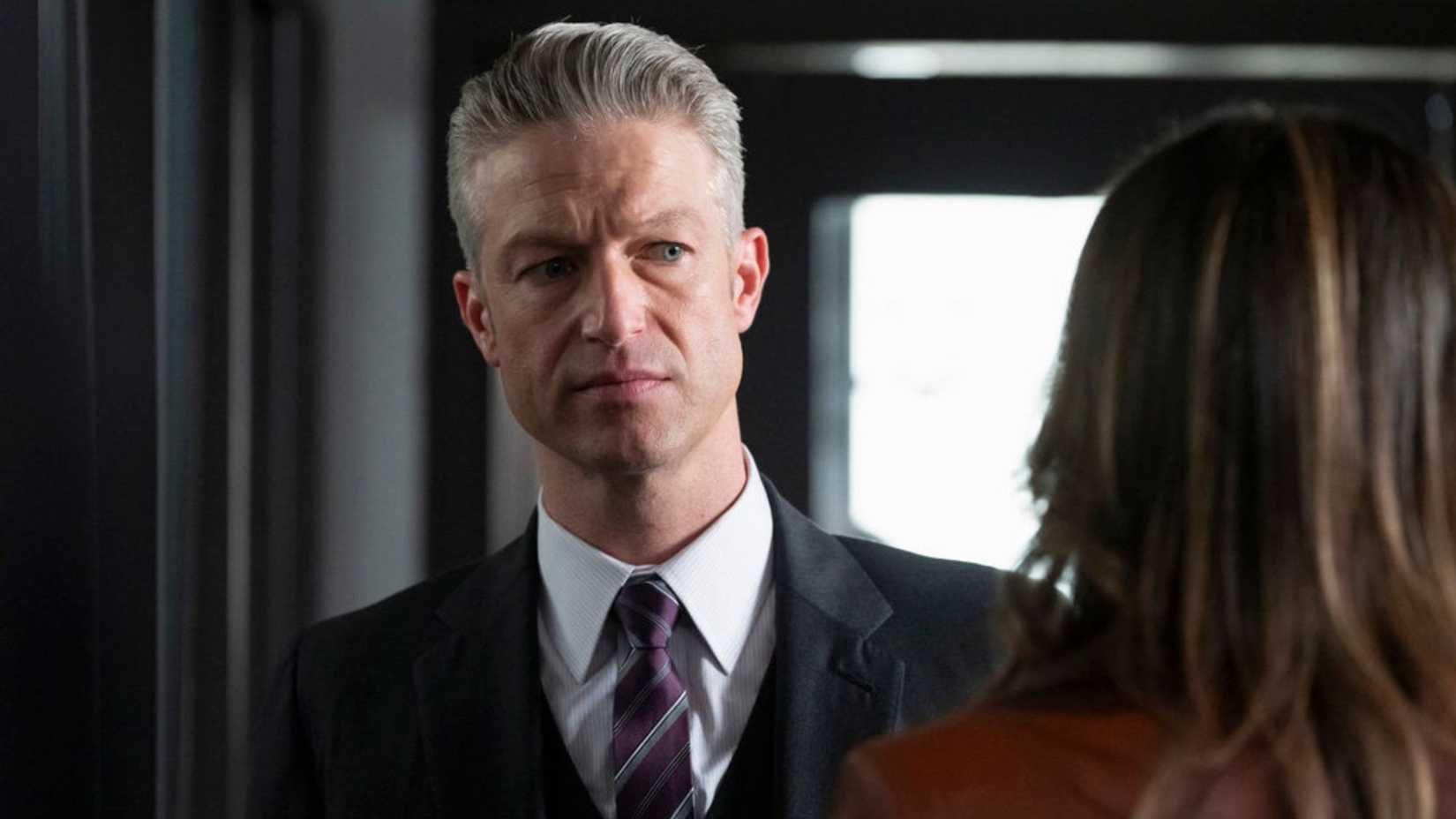 Law & Order SVU Carisi facing Benson and looking annoyed