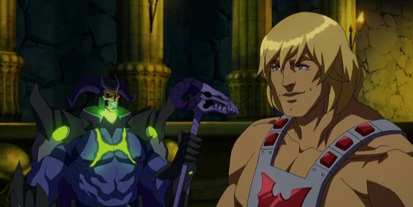 He-man and Skeleton in Masters of the Universe Revelation