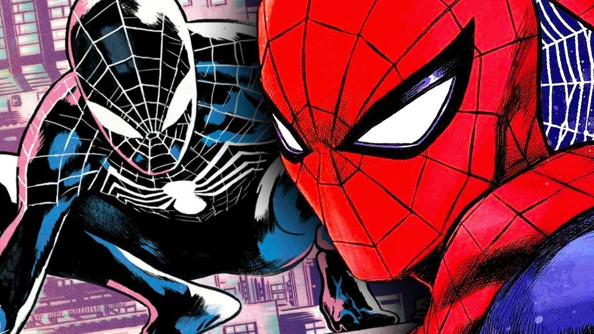 peter parker's spider-man and richard parker black suit spider-man together