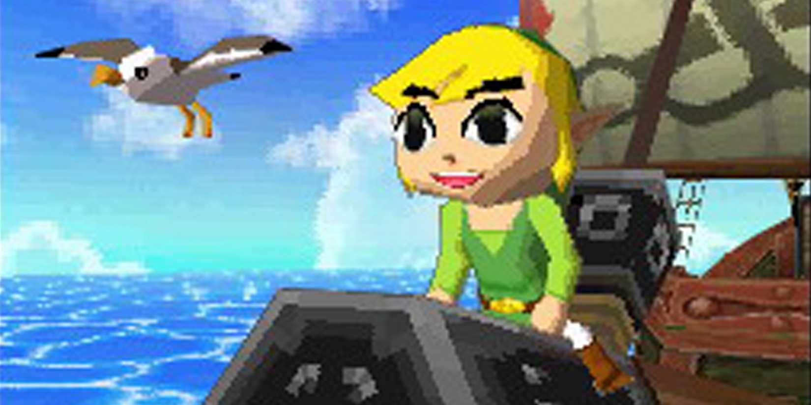  Phantom Hourglass, as a seagull flies beside him.