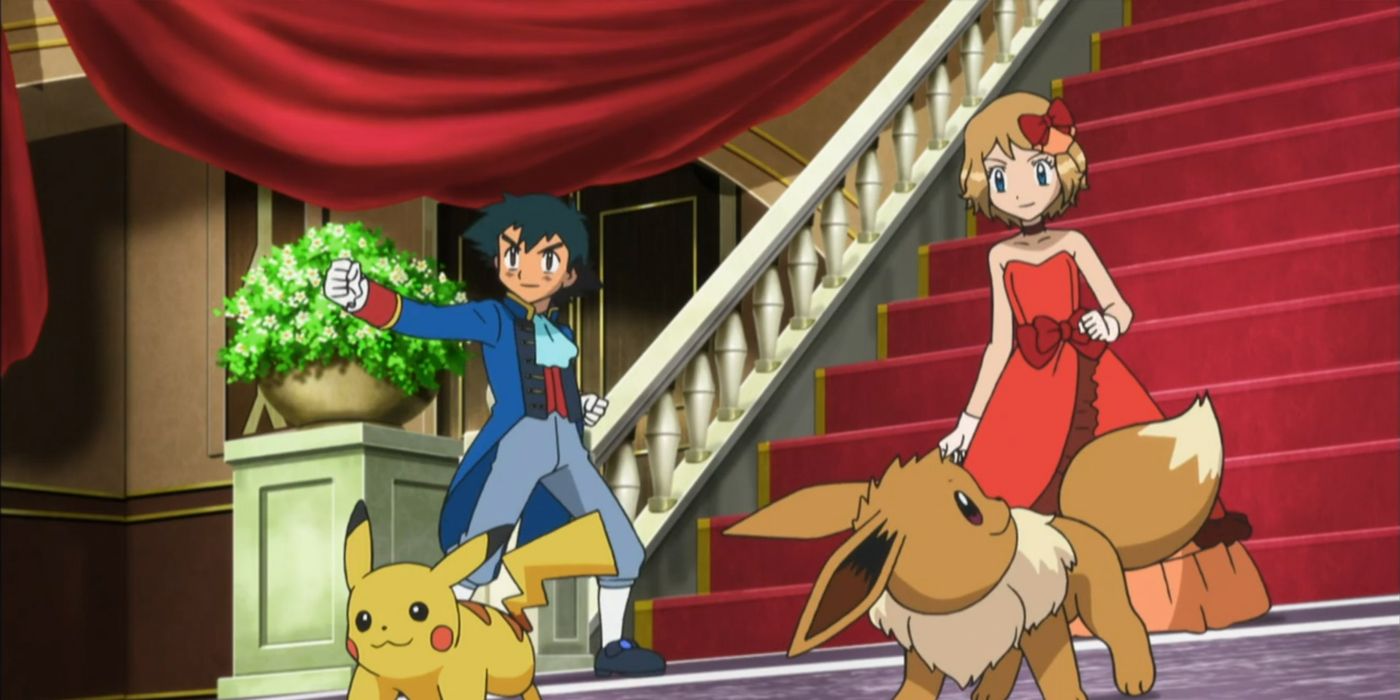 Pokemon Ash X Serena Ash & Serena Kiss Scene Pokemon XYZ YouTube