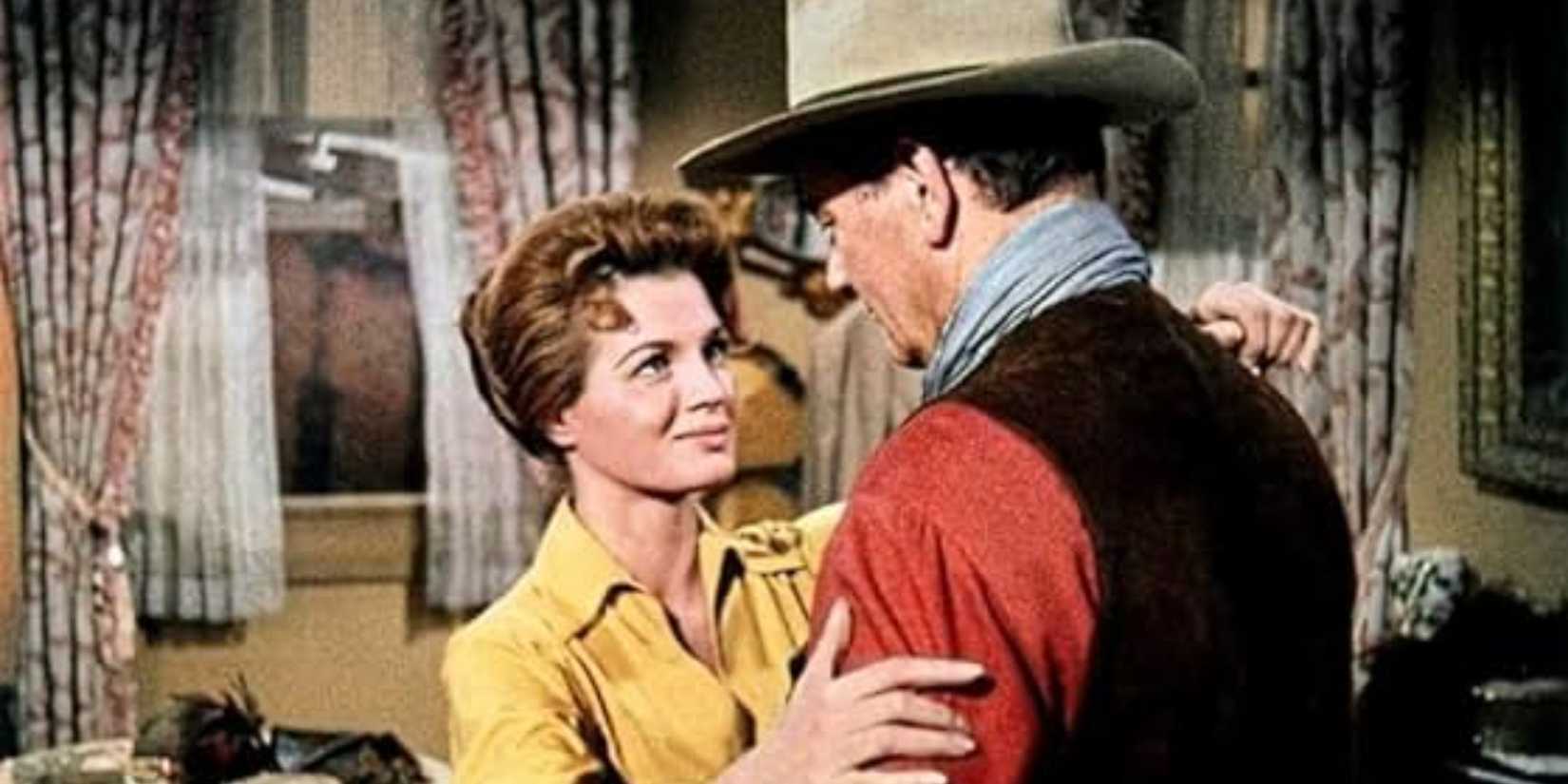 John Wayne & Angie Dickinson Starred In 3 Movies Together, But Their Best  Is A Classic Western With 96% On Rotten Tomatoes