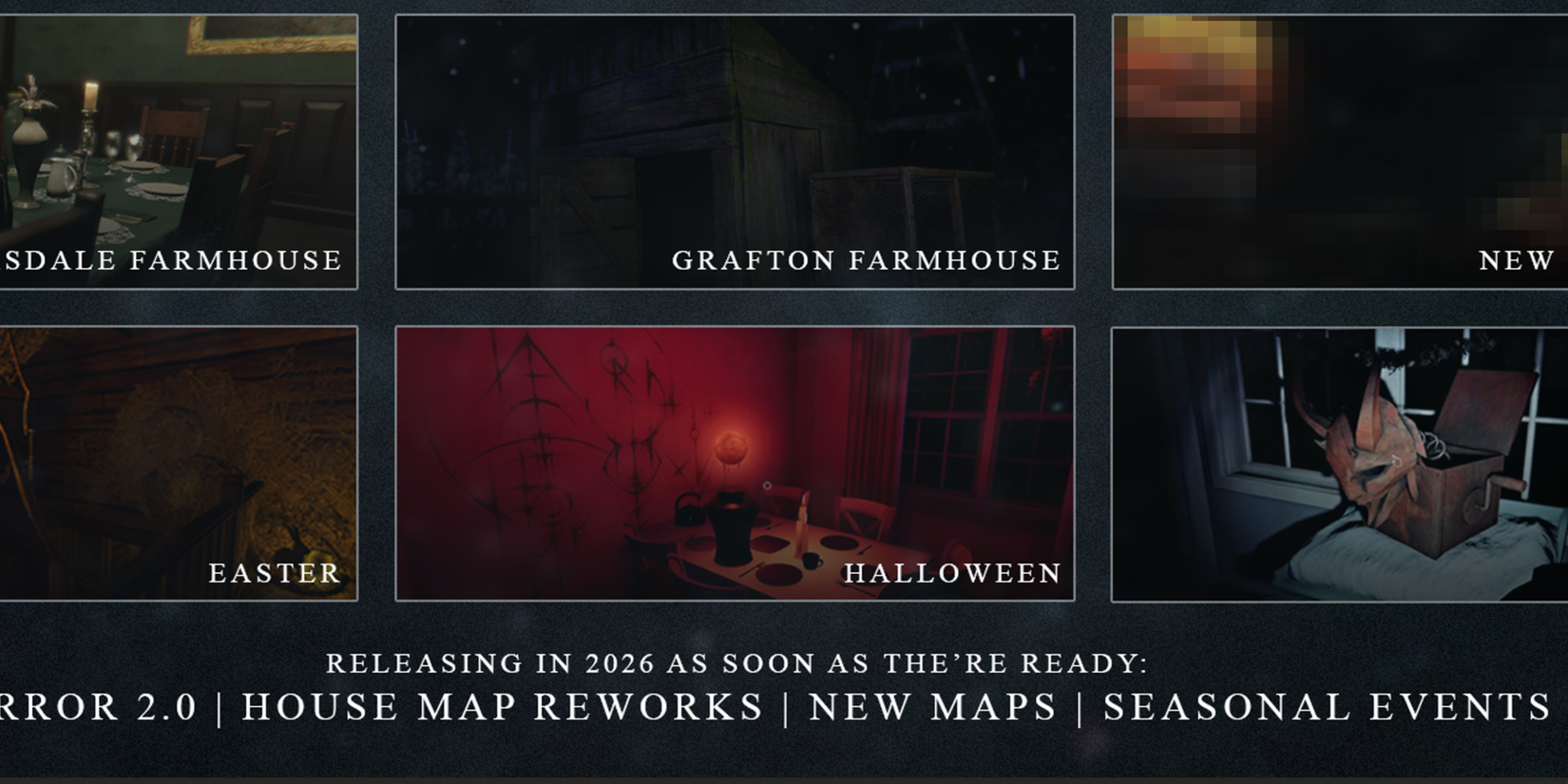 Крупный план сезонных изображений для Phasmophobia