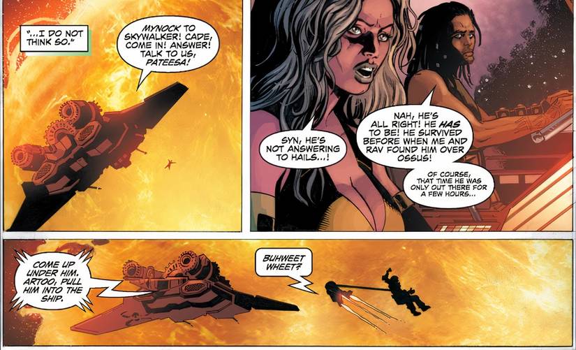 R2-D2 спасает Кейда Скайуокера в Star Wars: Legacy.