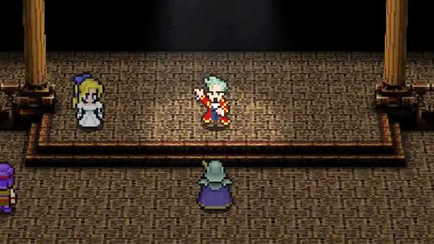 An actor singing in the opera scene in Final Fantasy 6