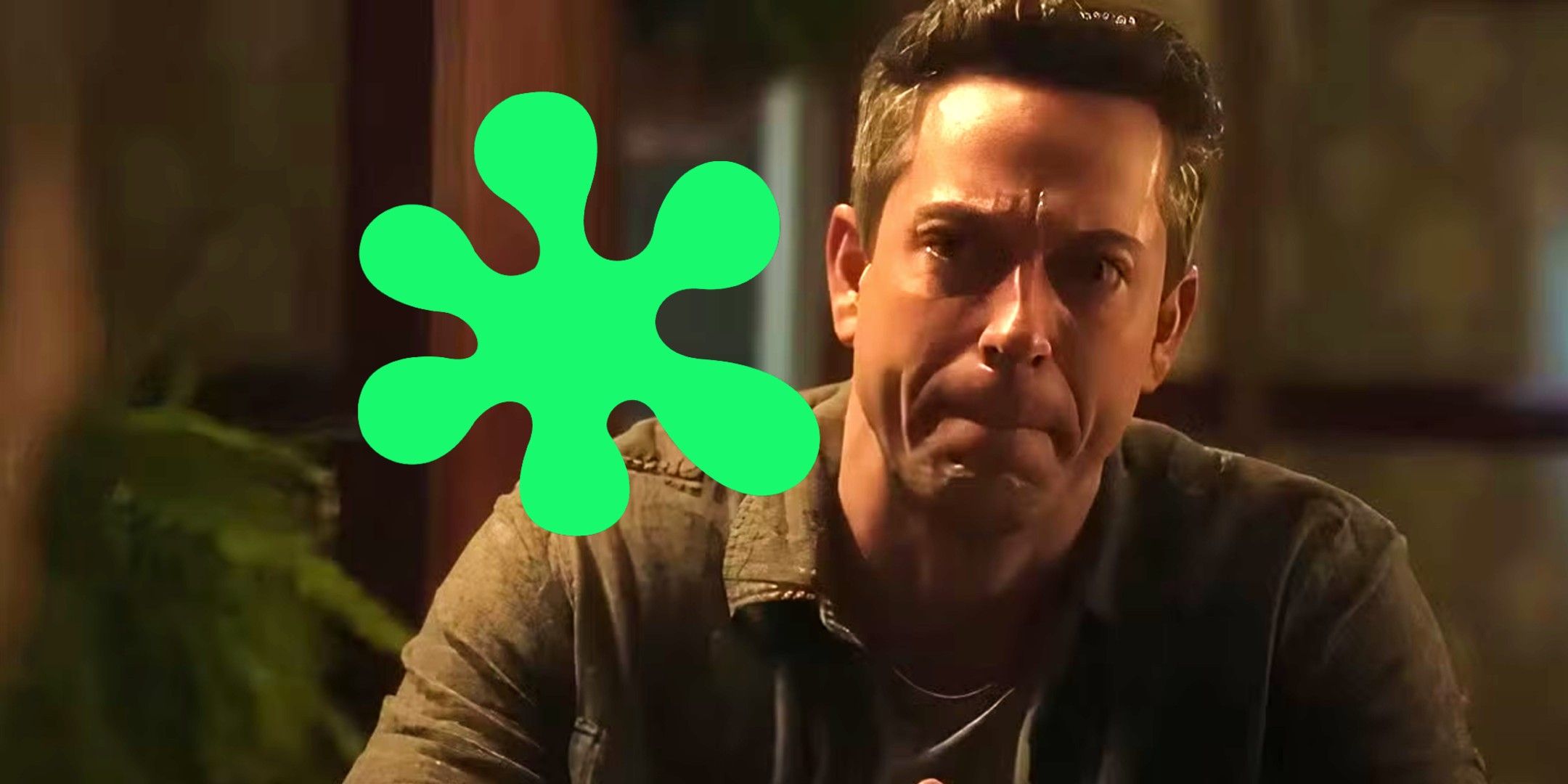 Zachary Levi in The Unbreakable Boy next to Rotten Tomatoes splat