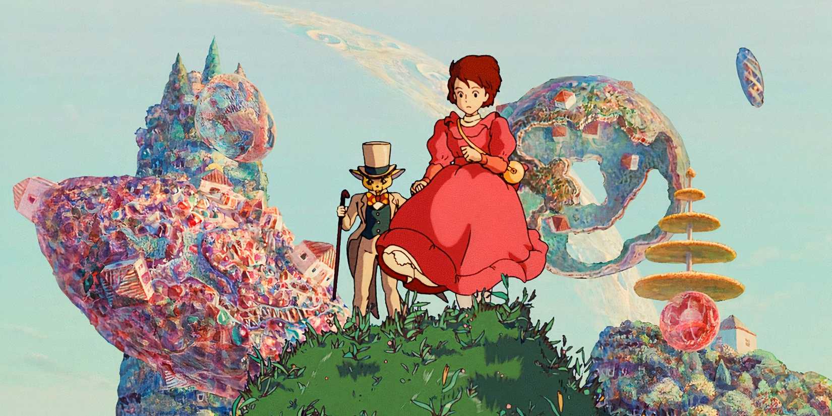 Shizuku and the Baron in Studio Ghibli's Whisper of the Heart.