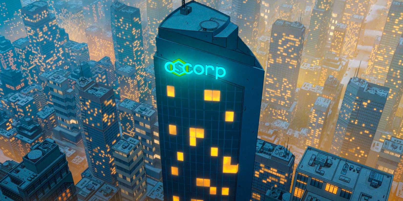 Prédio Oscorp em Your Friendly Neighborhood Spiderman Season 1 Ep 6