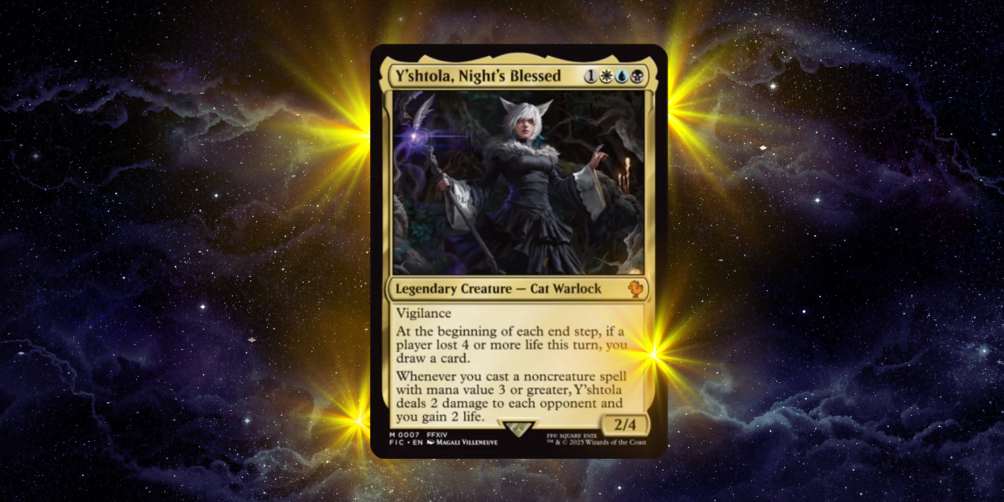 yshtola mtg card Magic: The Gathering you draw a card MTG Final Fantasy Scions &