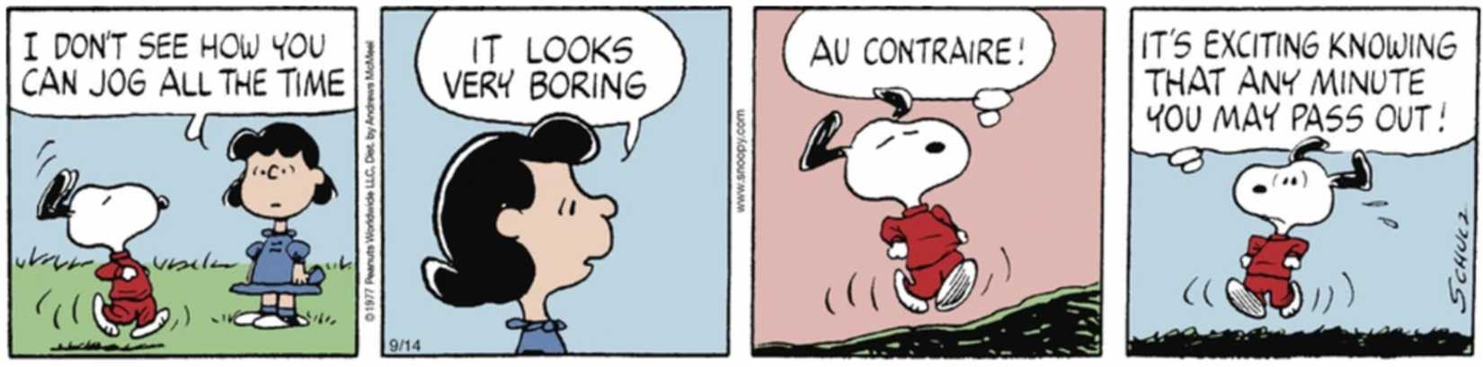Hate Exercising? These 10 Peanuts Comics Totally Get You Then