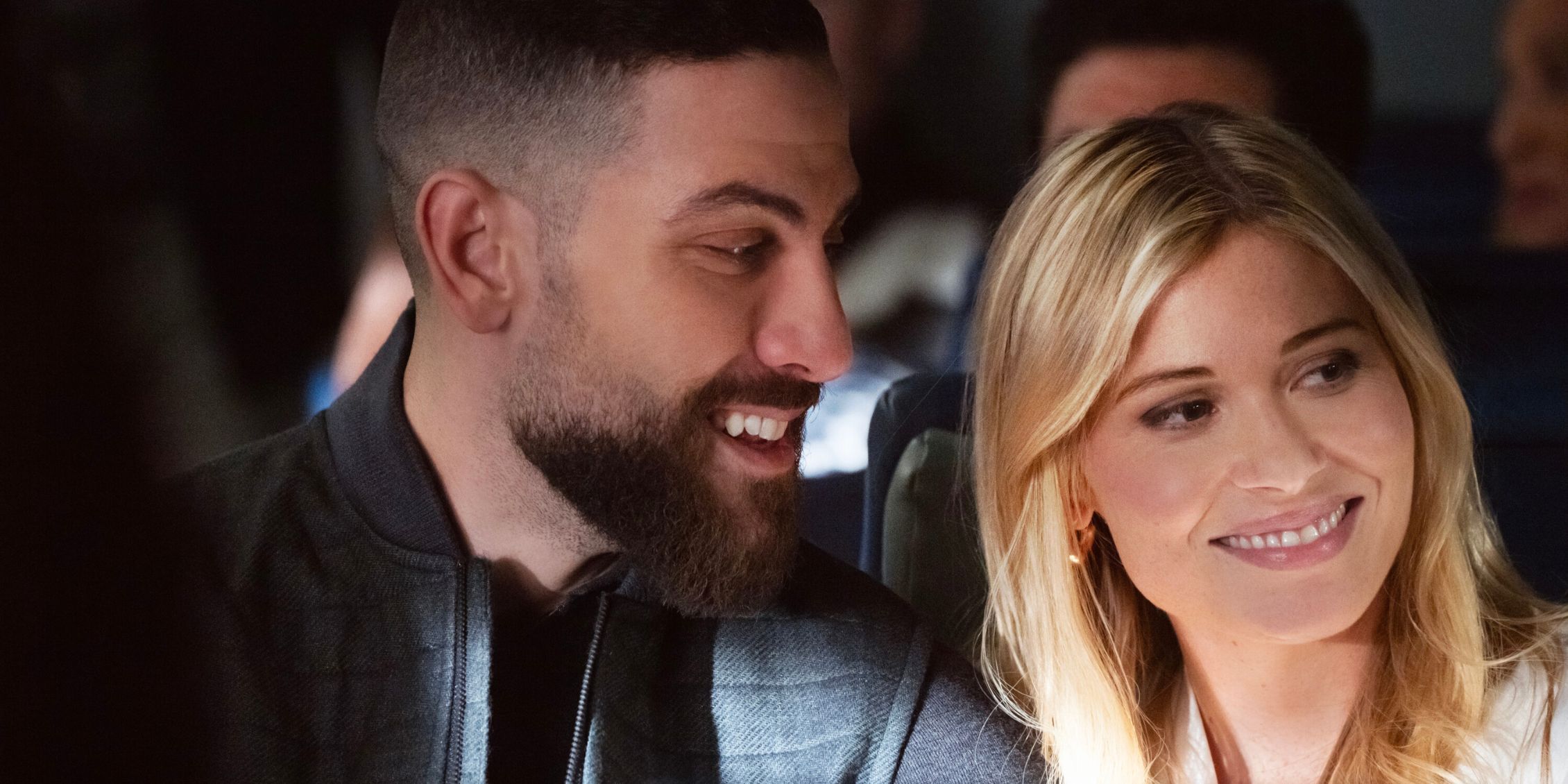 FBI Close-up shot of OA and Gemma sitting together and smiling