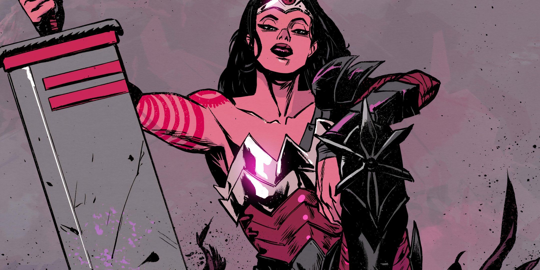 Absolute Wonder Woman Posing With Sword DC