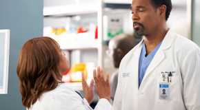 Ben and Bailey talking in the hospital in Grey's Anatomy season 21 episode 11