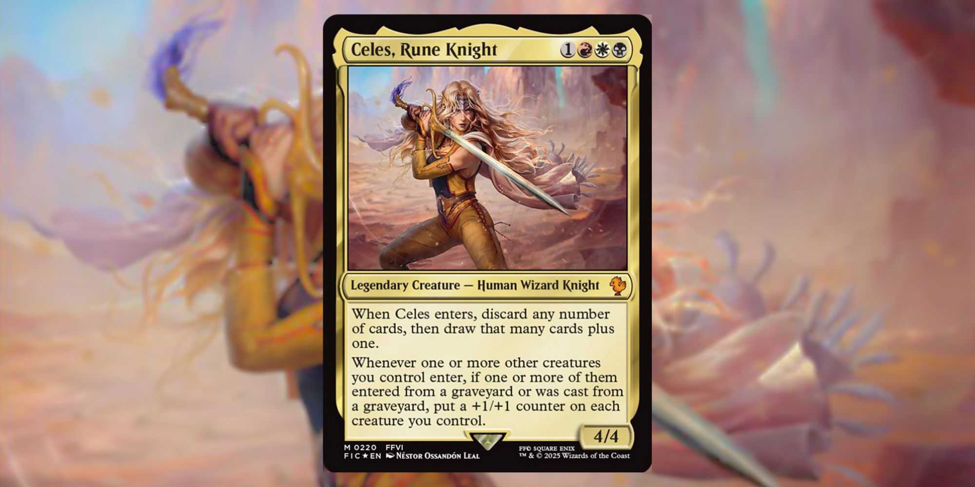 celes mtg card final fantasy MTG Commander: FINAL FANTASY 201 Celes, Rune Knight (Borderless) M NM Foil Whenever one or more other creatures you control enter Magic: The Gathering's Latest Final