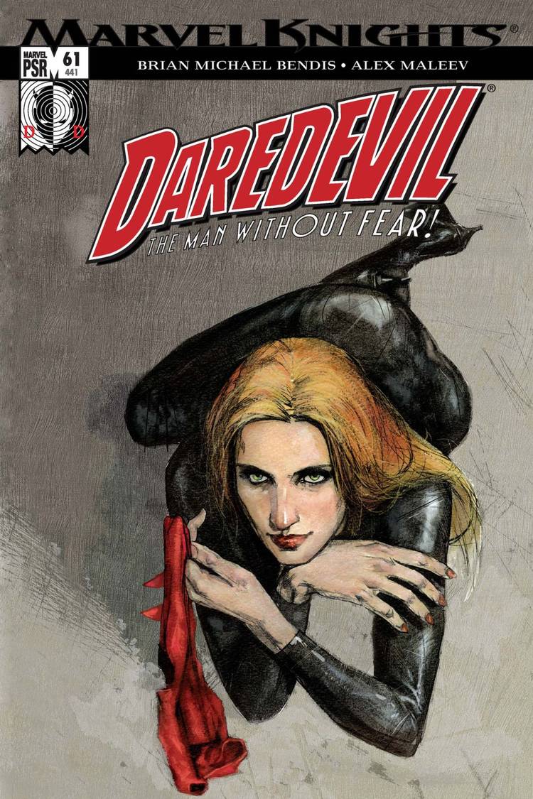 Bendis' Daredevil cover featuring Black Widow