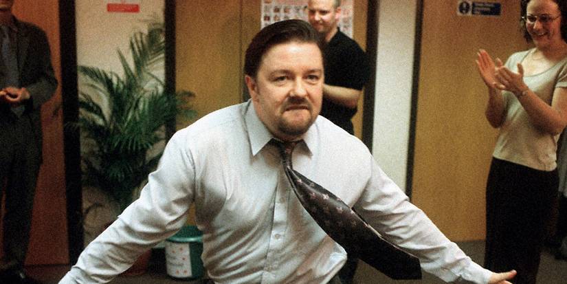 David Brent dançando em The Office