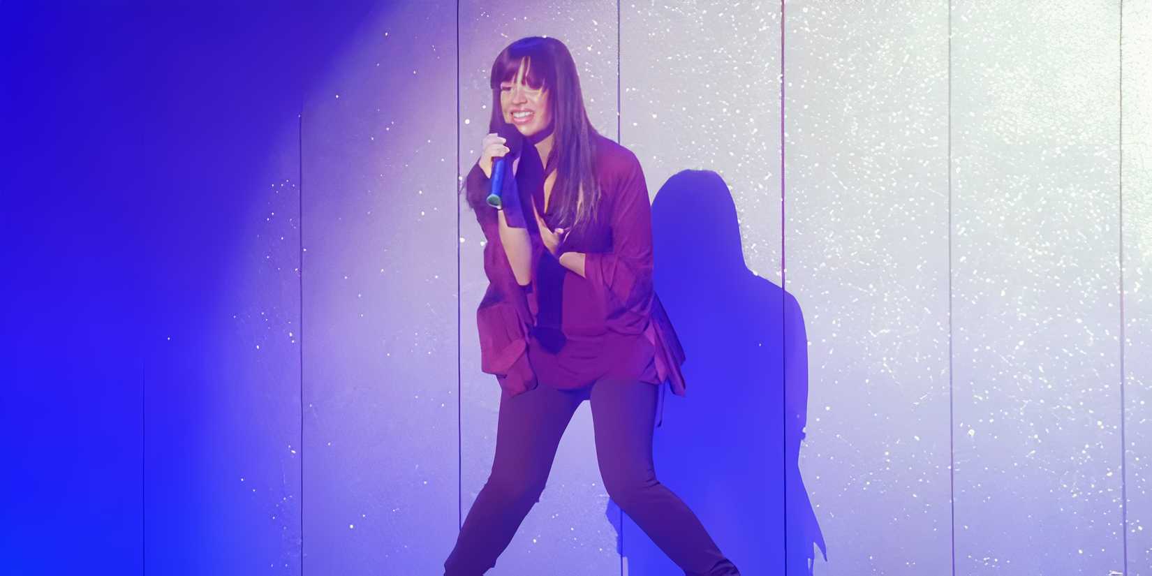 Demi Lovato singing "This Is Me" as Mitchie Torres in Camp Rock