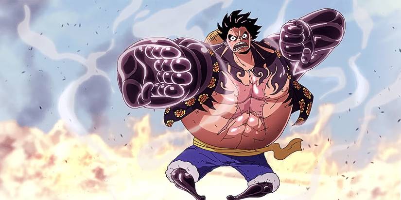 Ruffy zeigt seine Gear-4-Form