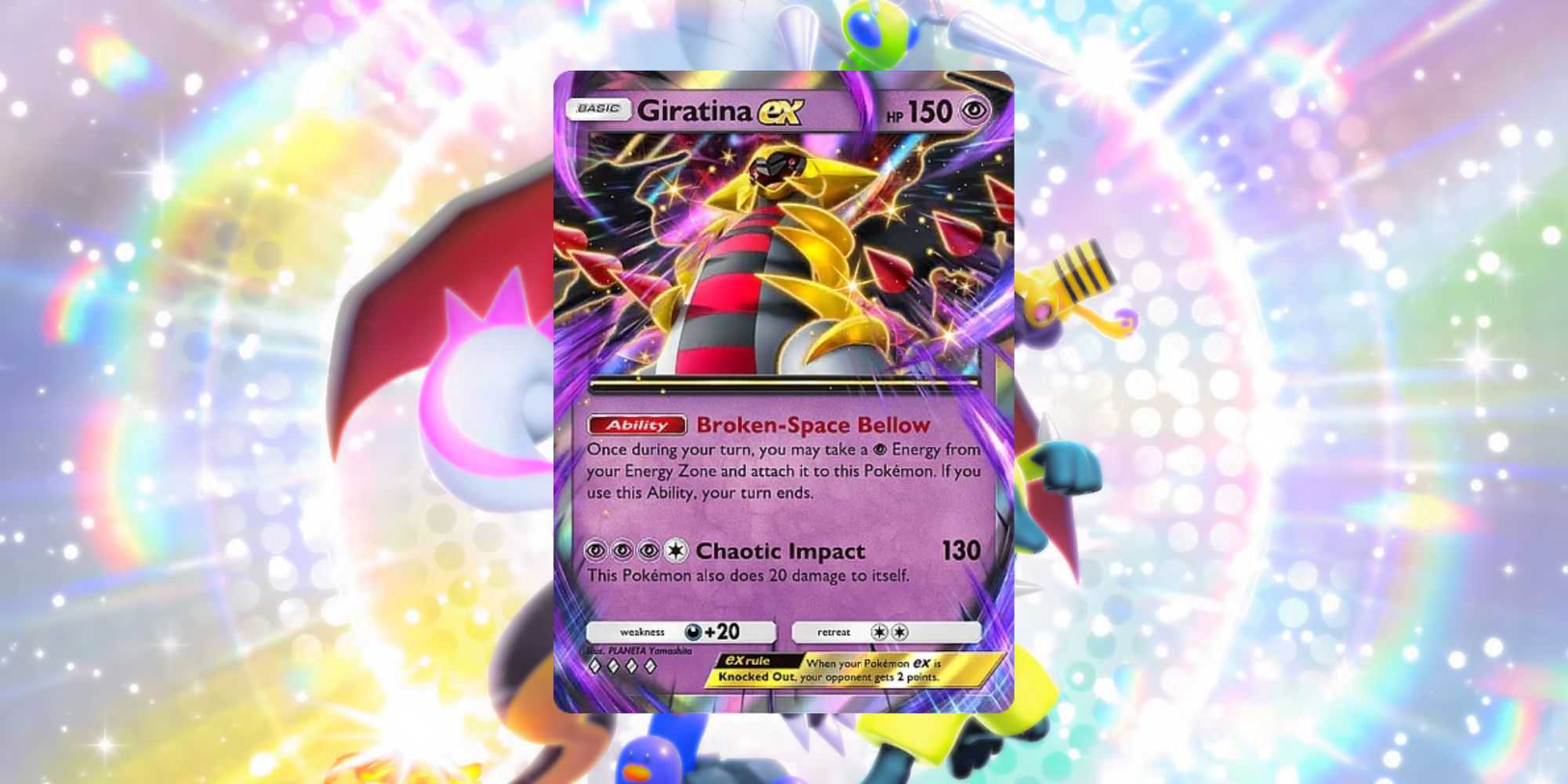 giratina ex planeta yamashita pokemon card value - V 130/196 Colorless Shadow Impact (130) Put 4 damage counters on 1 of your Pokmon Giratina Cards | Dex -