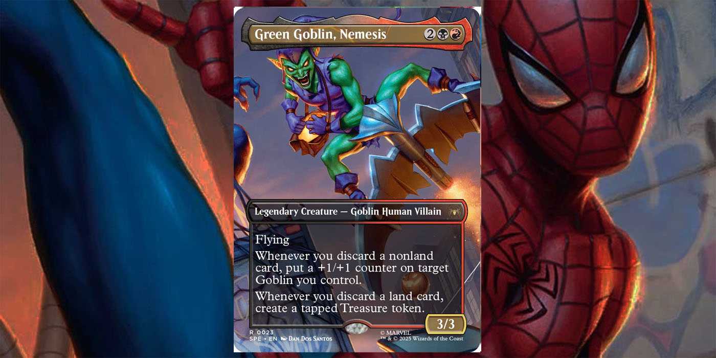 Magic: The Gathering's Spider-Man Set Reveals First Look At Venom, Green Goblin, & More Classic Villains Magic: The Gathering's Spider-Man Set Reveals First Look At Venom, Green Goblin, & More Classic Villains