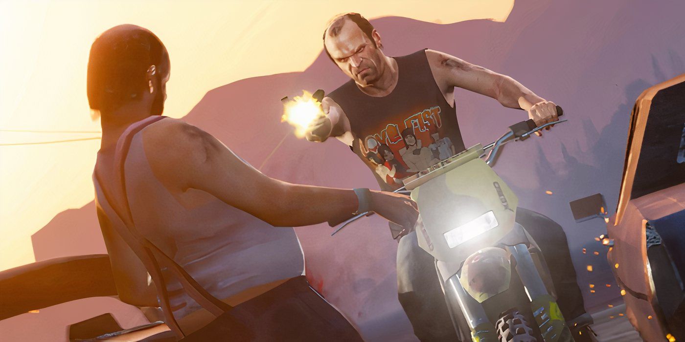 GTA 5 Definitive Edition Man on Bike