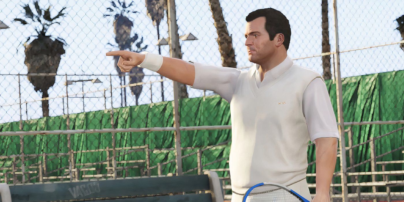 GTA 5 Guy Playing Tennis