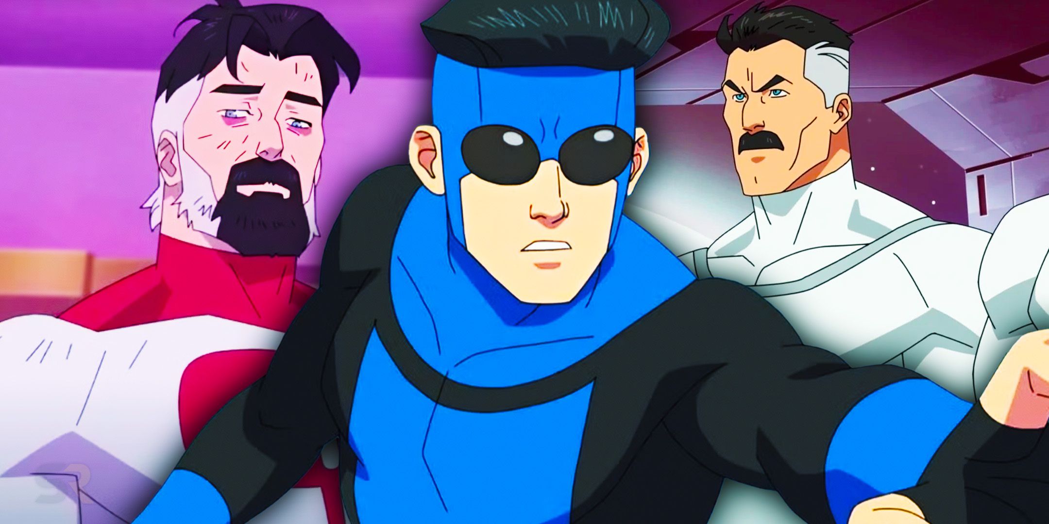 Invincible and Omni man in Invincible
