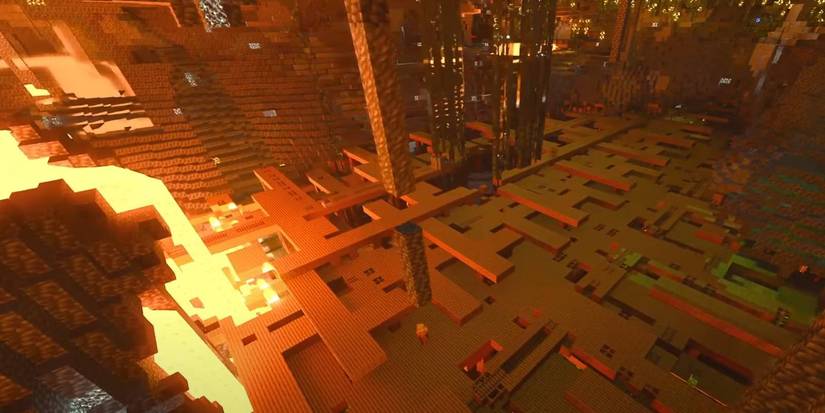 Minecraft Mineshaft of Many Treasures cave biome world seed