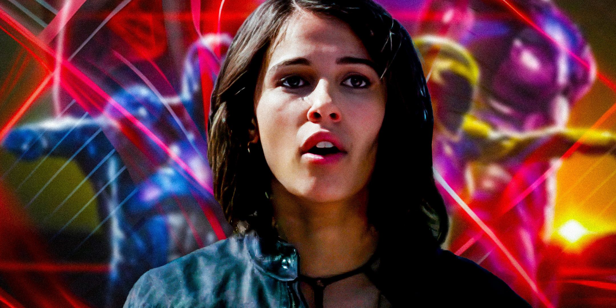 Custom image of Kimberly in a Power Rangers movie background