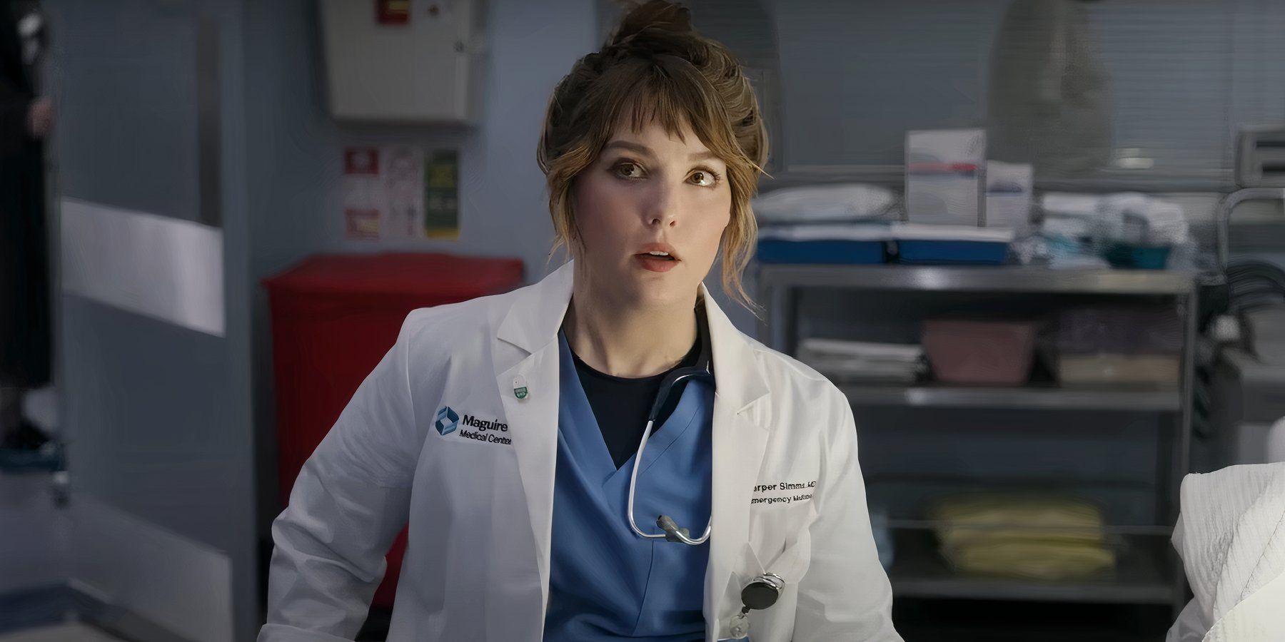 Jessy Yates looking at someone off camera on Pulse