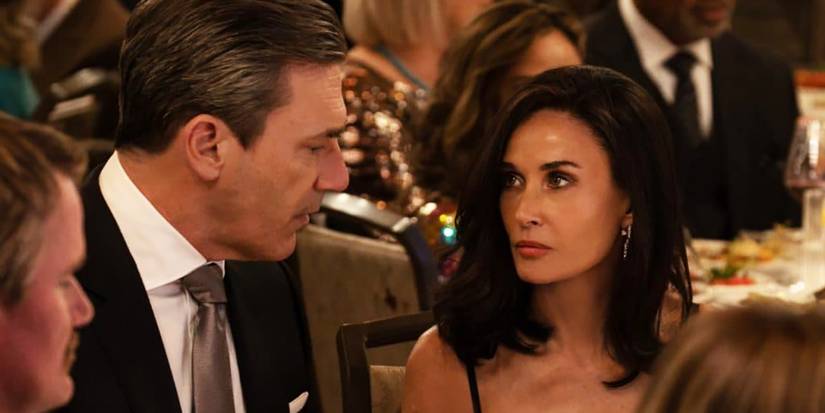 John Hamm and Demi Moore as Monty and Cami Miller in Landman