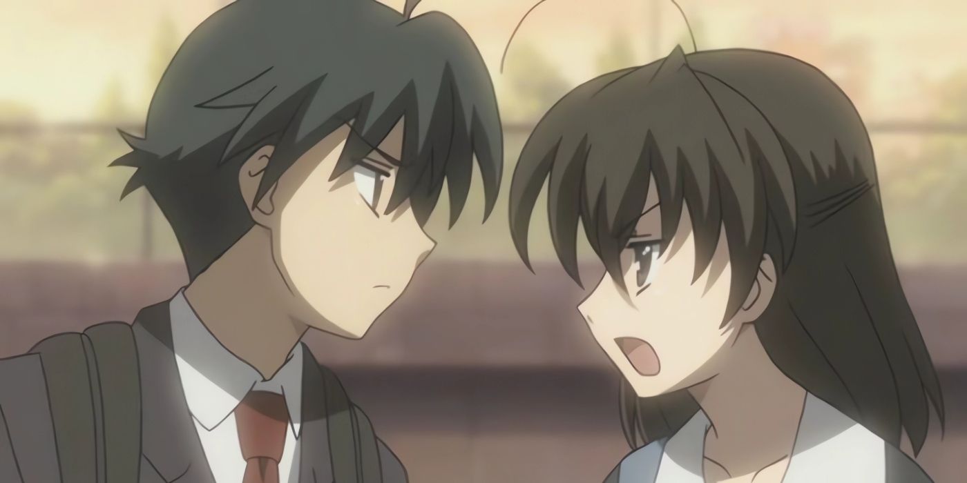 Makoto and Kotonoha durante una discussione