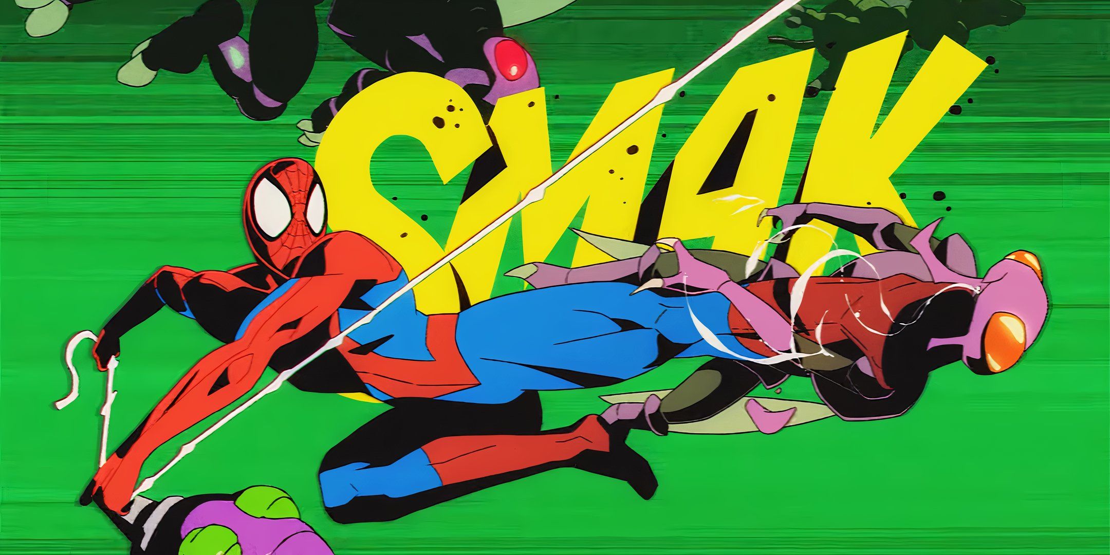 MARVEL Cosmic Invasion Spider-Man swinging