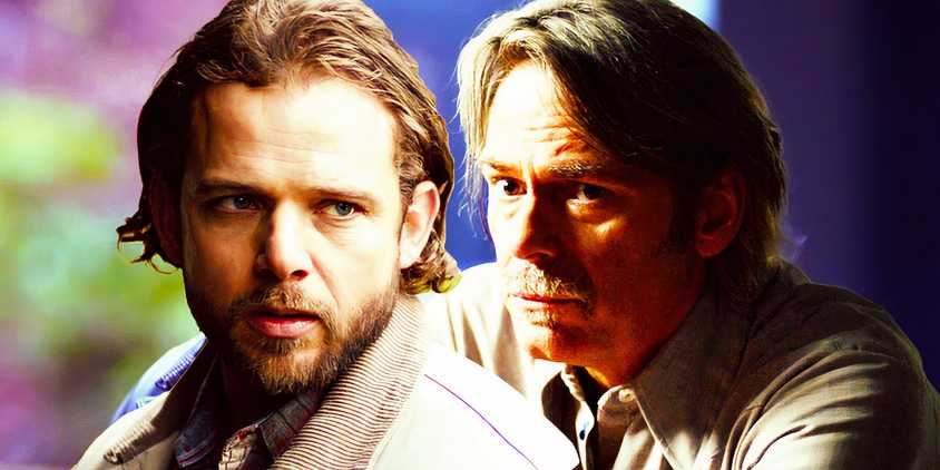 Max Thieriot as Bode Leone and Billy Burke as Vince Leone in Fire Country season 3, episode 15